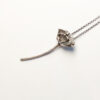 poppy flower pendant Poppy Flower Necklace 925 Handmade