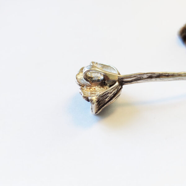 poppy flower pendant Poppy Flower Necklace 925 Handmade