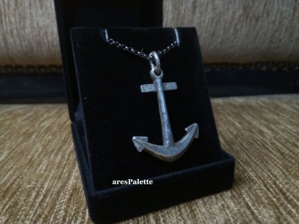 Anchor Necklace Handmade-925 silver-Oxidised Anchor Necklace