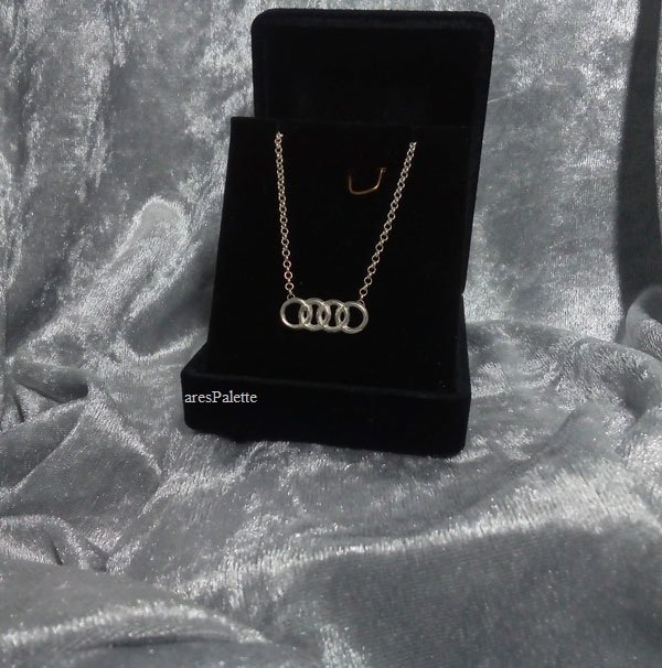 Audi Necklace 925 Silver Handmade