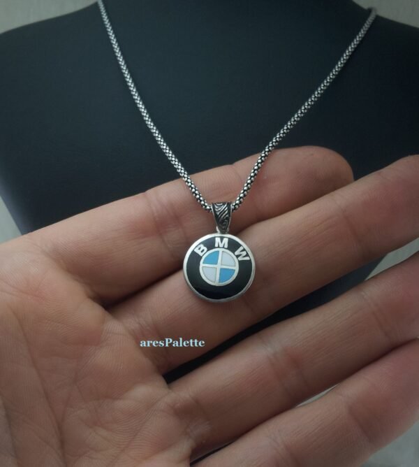 BMW Necklace Handmade-925 silver