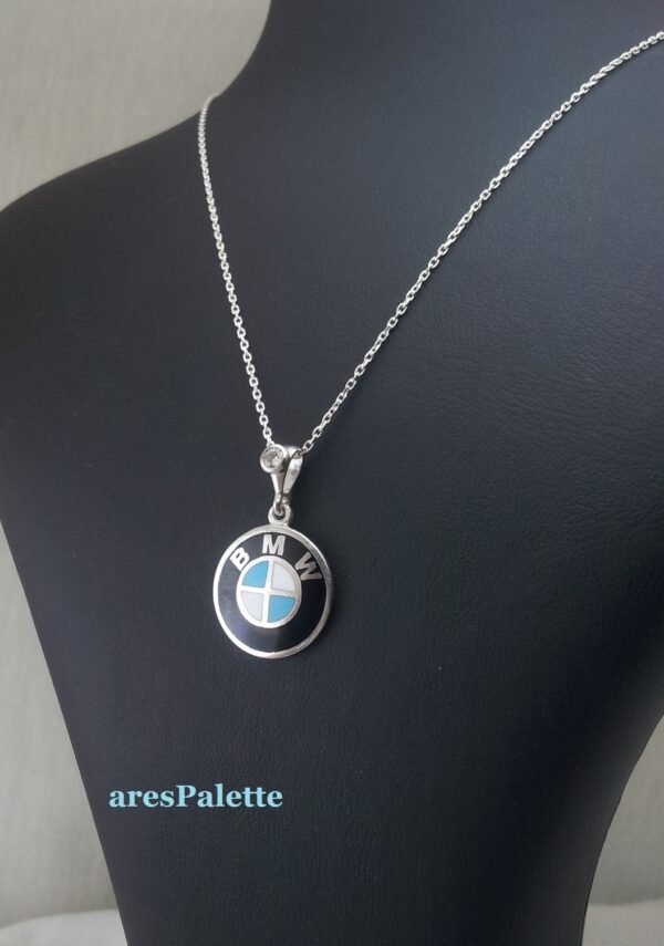 BMW Swarovski Necklace-Handmade - 925 silver