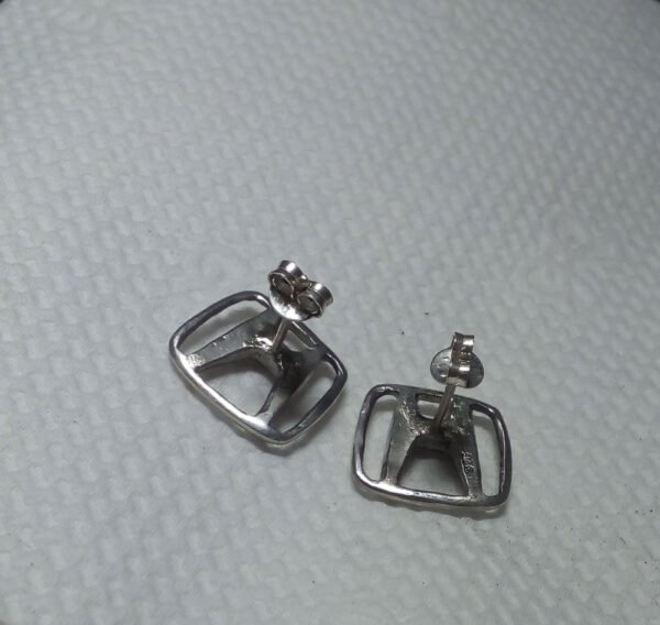 Honda Earrings 925 Silver Handmade