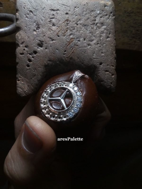 Mercedes Necklace ''Swarovski Edition'' Fully Handmade 925 silver
