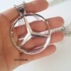 Mercedes Necklace Big Logo Necklace-Handmade-925 silver