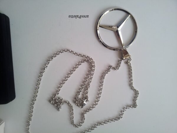 Mercedes Necklace Big Logo Necklace-Handmade-925 silver