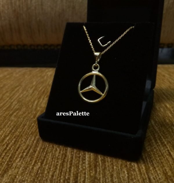 Mercedes Necklace ''Yellow Edition'' Necklace 925 Silver