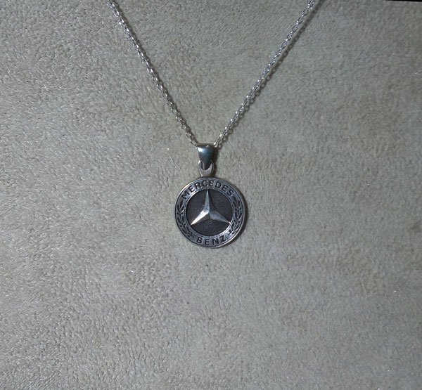 Mercedes Silver Necklace Handmade