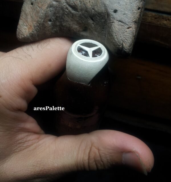 Mercedes Ring Special design ring-925 silver-White Swarovski-Custom Initials