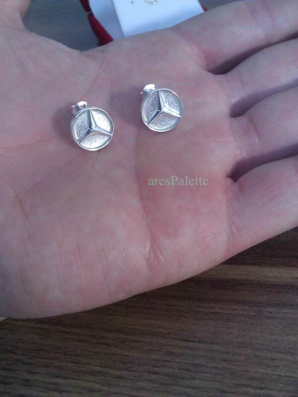 Mercedes Earrings Handmade 925 silver