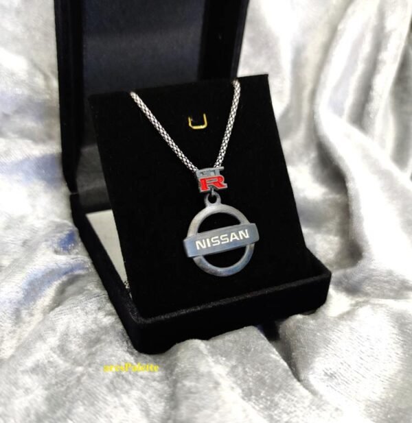 Nissan GTR Necklace ''Black Edition''-Handmade-925 silver-Nissan Jewelry-Car Jewelry