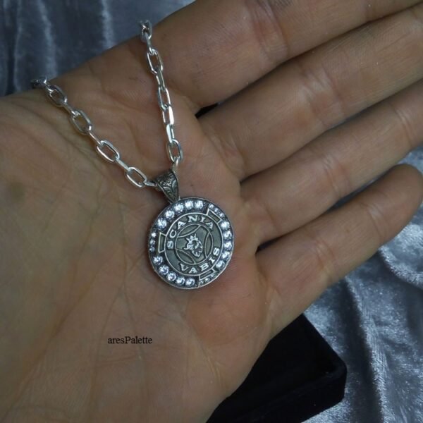 Scania Jewelry Scania Vabis Necklace ''Swarovski Edition'' Fully handmade 925 Silver