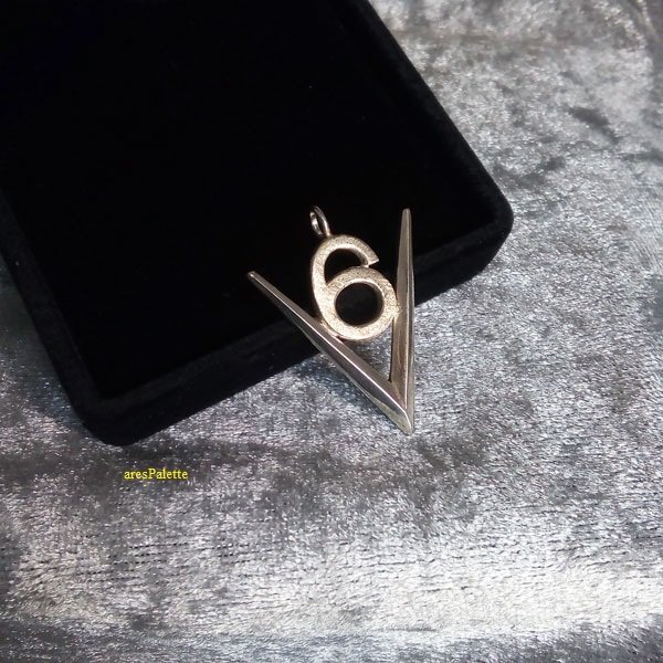V6 Pendant 925 Silver Car Jewelry