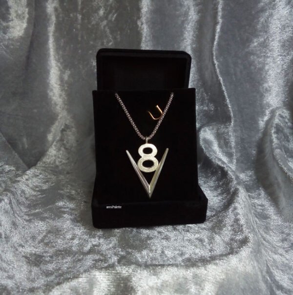 V8 Necklace 925 Silver V8 Necklace Car Jewelry