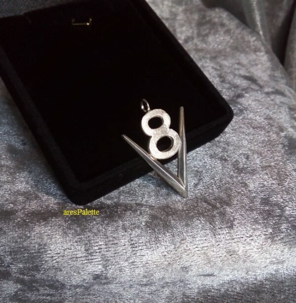 V8 Pendant Silver V8 Pendant Car 925 Silver Jewelry