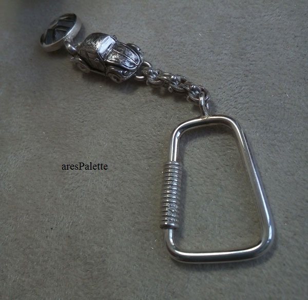 Volkswagen Keychain 925 Silver Handmade