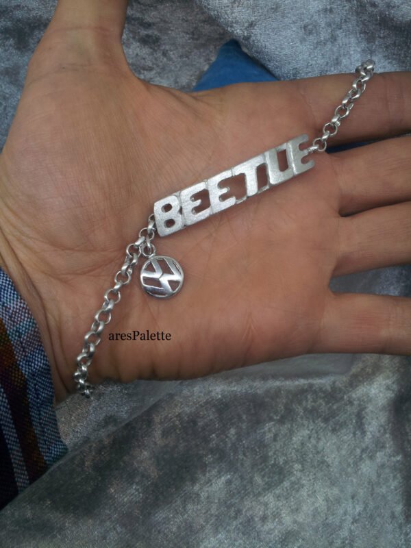 Volkswagen Beetle Bracelet 925 Silver Handmade