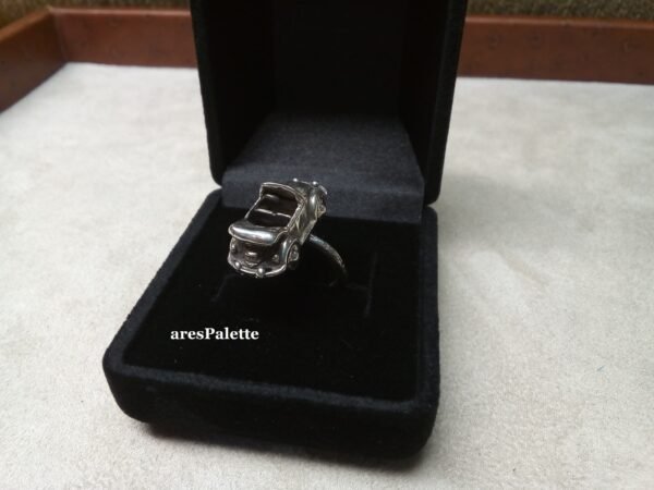 Volkswagen Beetle Cabriolet Ring 925 Silver-Handmade Car Jewelry