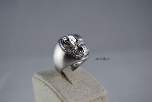 Volkswagen Beetle Ring 925 Silver Handmade VW Jewellery