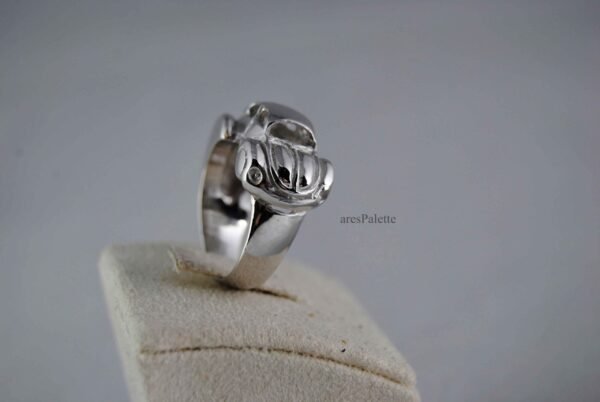 Volkswagen Beetle Ring 925 Silver Handmade-VW Jewellery