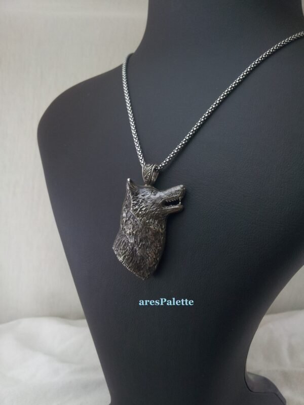 Wolf Necklace-Handmade-925 Silver