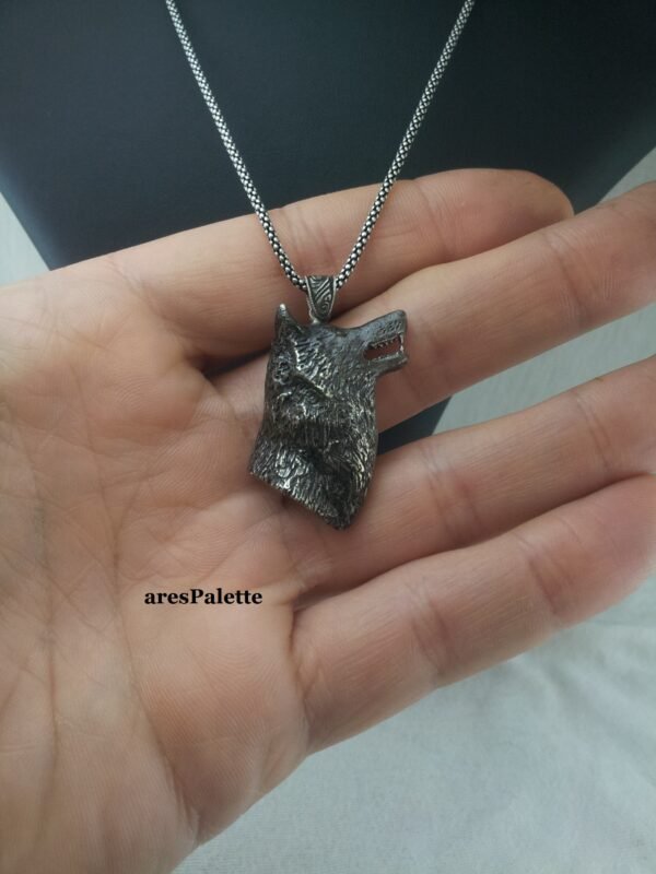 Wolf Necklace-Handmade-925 Silver