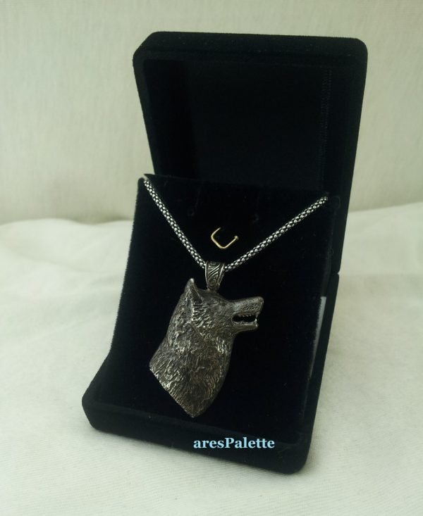 Wolf Necklace-Handmade-925 Silver