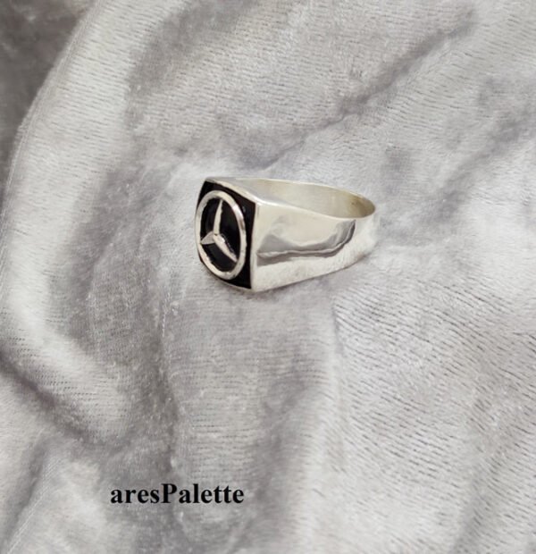 mercedes silver ring