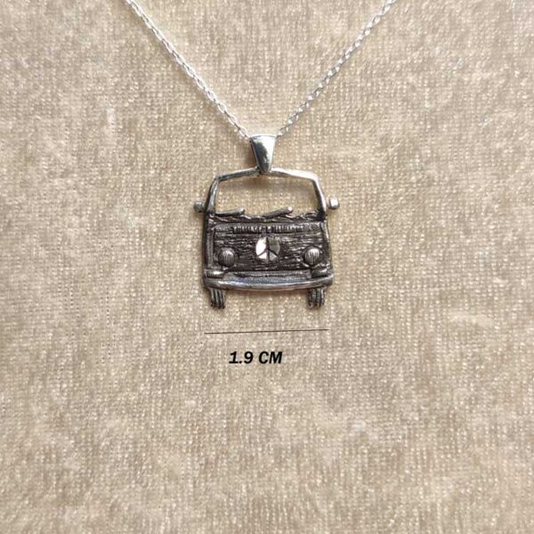 Bus Pendant 925 Solid Silver Handmade # 23