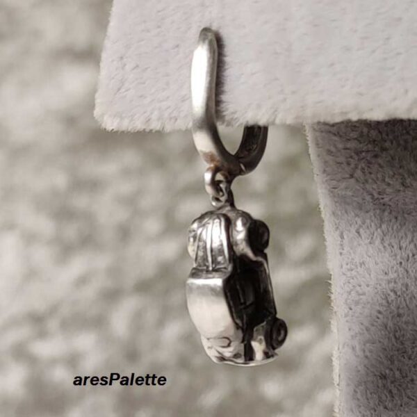 Car Earring 10 Silver 925 Handmade