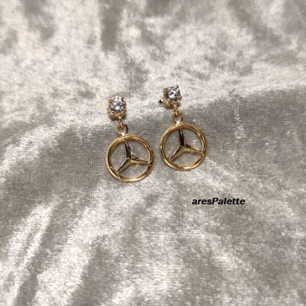 Mercedes Earrings Handmade 925 Silver