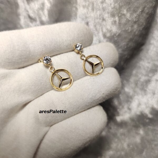 Mercedes Earrings Handmade 925 Silver